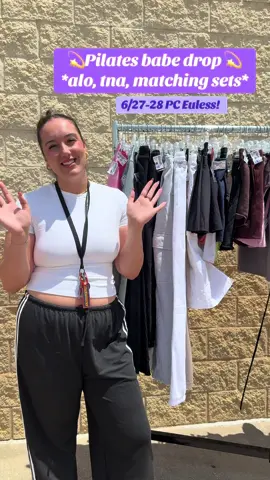 Pilates drop at the Plato’s closet in Euless starting tomorrow 6/27!  #pilates #aloyoga #eulesstexas #platoscloseteuless #fypシ #fyoupage #thrifting 