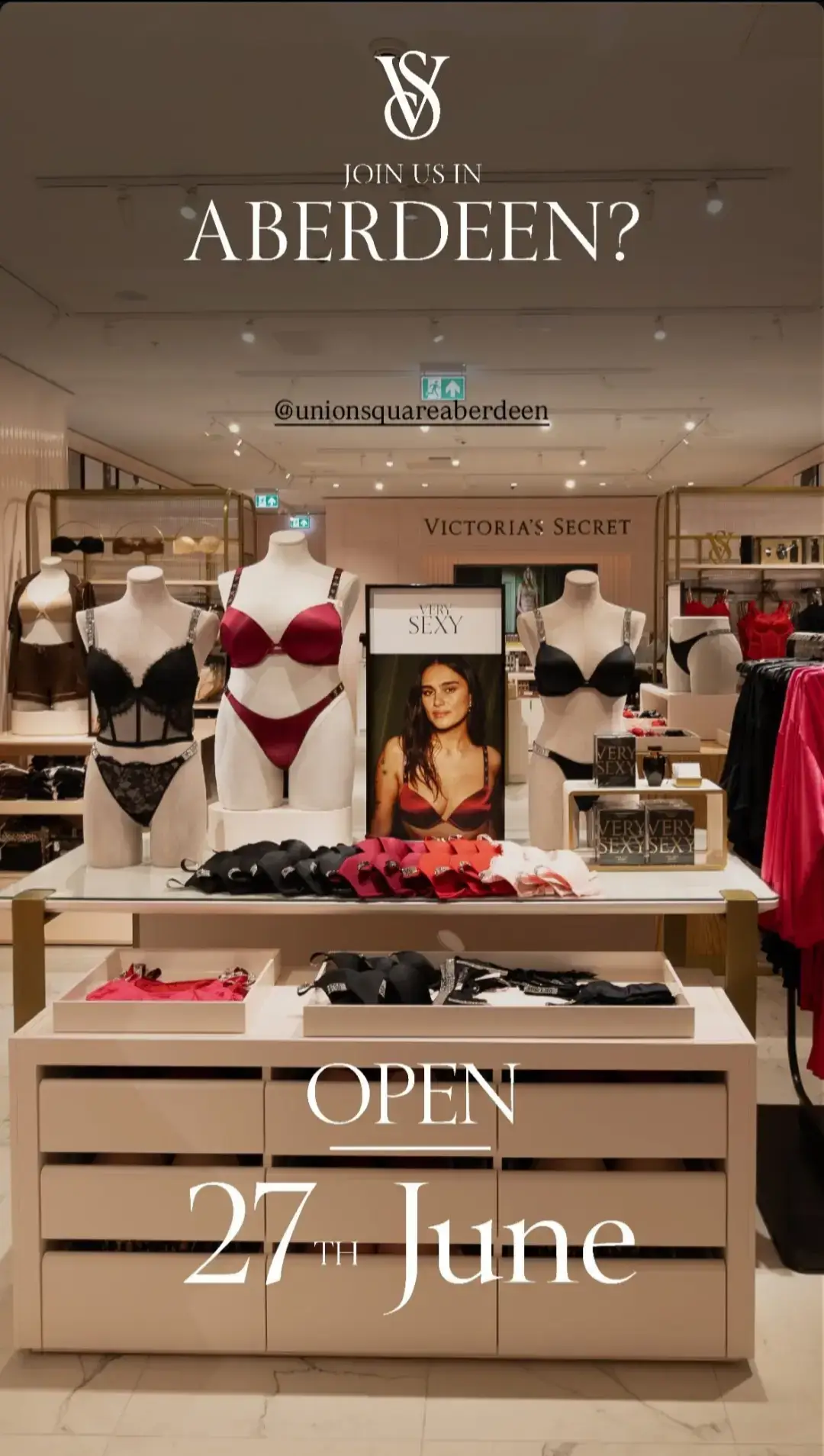 Victoria's secret is opening another store and this time it's at Aberdeen. Scroll to see all details 💋