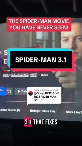 Replying to @Guti_g Until we get A Spider-Man 3 directors cut, Spider-Man 3 the editors cut will have to do! #spiderman #spiderman3 #tobeymaguire #tobeymaguirespiderman 