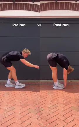 It’s taking me over 15 years to convince my dad warming up and cooling down effectively pre and post run does have its benefits, so he’s your reminder 😉  Dynamic stretching/ activation pre run has the following advantages:  1. Increases blood flow and core temperature with an effective warm up of the muscles.  2. Engages joints and muscles to increase range of motion in readiness for more intense movement.  3. Activates key muscle groups to enhance neuromuscular efficiency to improve performance.  4. Reduces the risk of injury and strain.  Post run stretching  Reduces the risk of strain and injury through increasing flexibility and preventing tightness heading into your next training session and aiding recovery through relaxing muscles.  Static stretching pre run is less effective than dynamic stretching, as it can temporarily reduce explosiveness and muscular power/strength.  #run #training #workout #motivation #stretching #flexibility #Lifestyle #fyp 