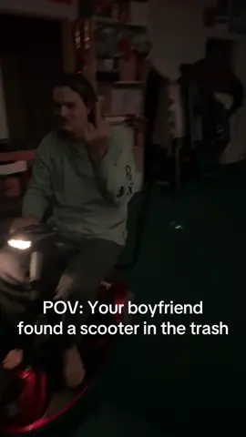 No he doesn’t actually need the scooter, yes he rode it around everywhere 