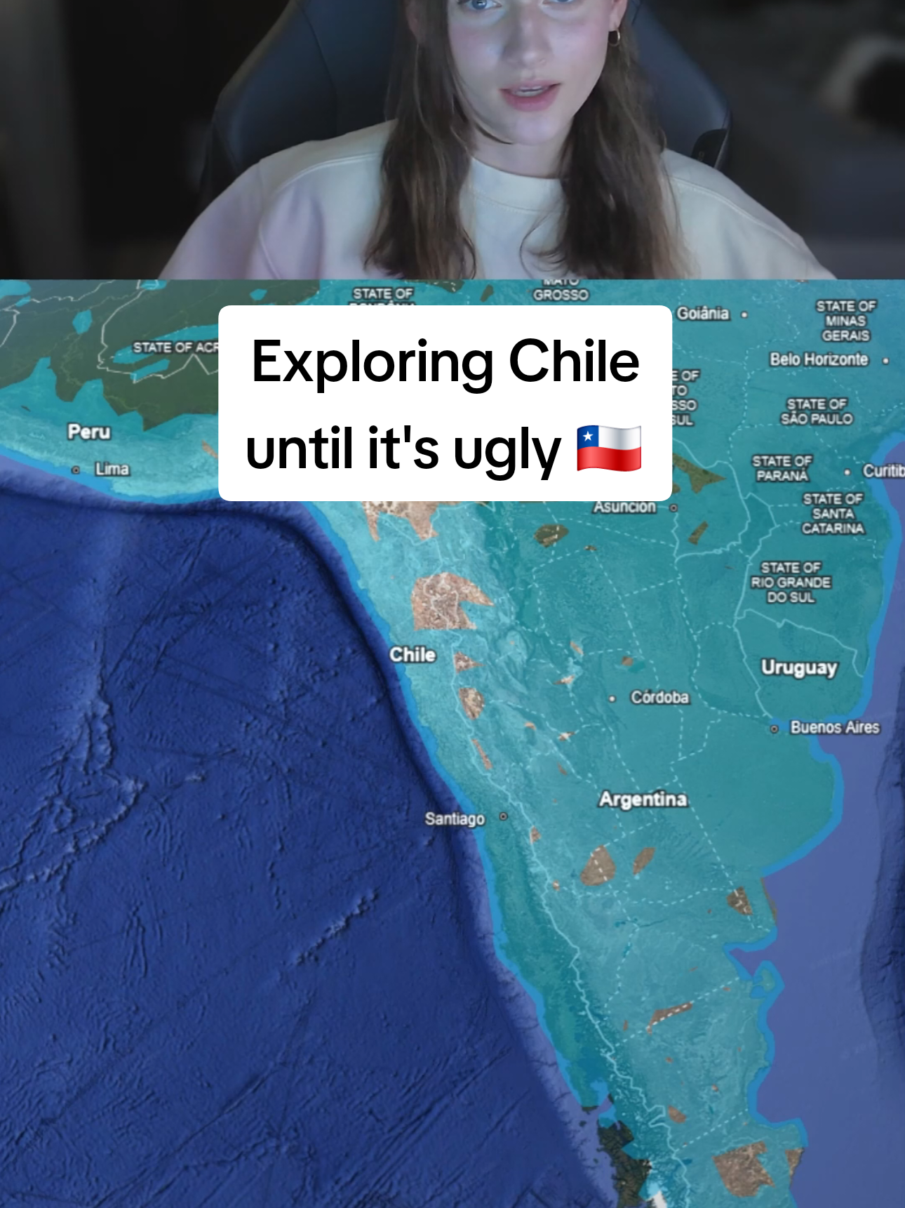 Exploring Chile until it's ugly 🇨🇱 #googleearth #exploring #travel #chile 