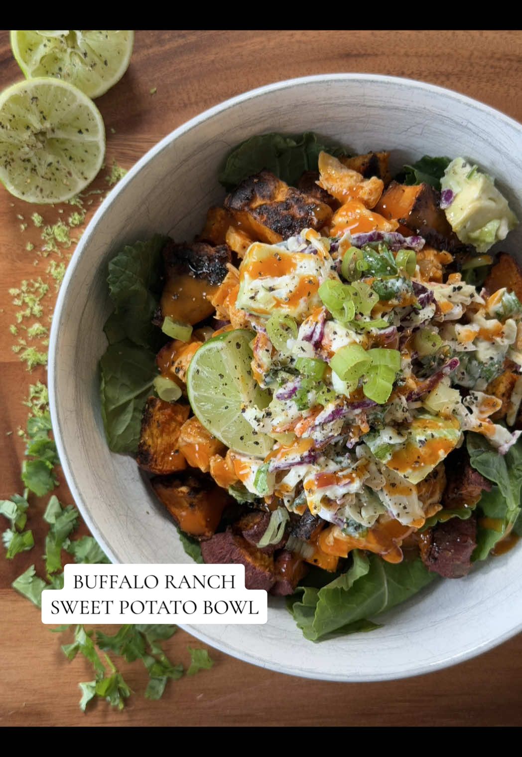 Sweet potato bowl 🍋‍🟩🔥🍠this recipe is easy and healthy, and the perfect dinner 🫶🏼 full recipe in bio!!  @FAGE @Simply Organic @Primal Kitchen Foods @Mike’s Hot Honey @Hidden Valley Ranch @Whole Foods Market @Caraway Home @Graza  #healthyrecipes #quickrecipes #quickdinner #healthydinner #Recipe #foodtiktok #mealideas 