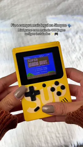 ID na shopee: CBK-UXS-VQF ❤️ #creatorsearchinsights #comprinhasshopee #minigame mini game retrô, mini game portátil nitendo, mini game com 400 jogos antigos instalados 