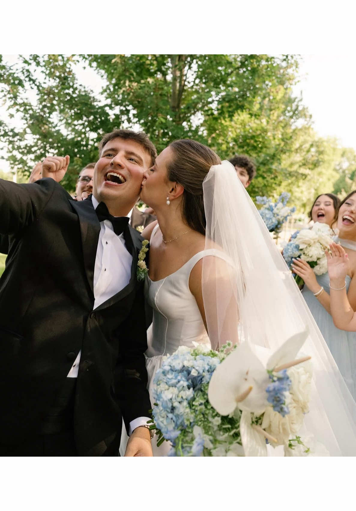they’ve been together since 8th grade 🥹 their wedding day? all happy tears, dance floors, and forever kind of love. #weddingtok #lovestory 