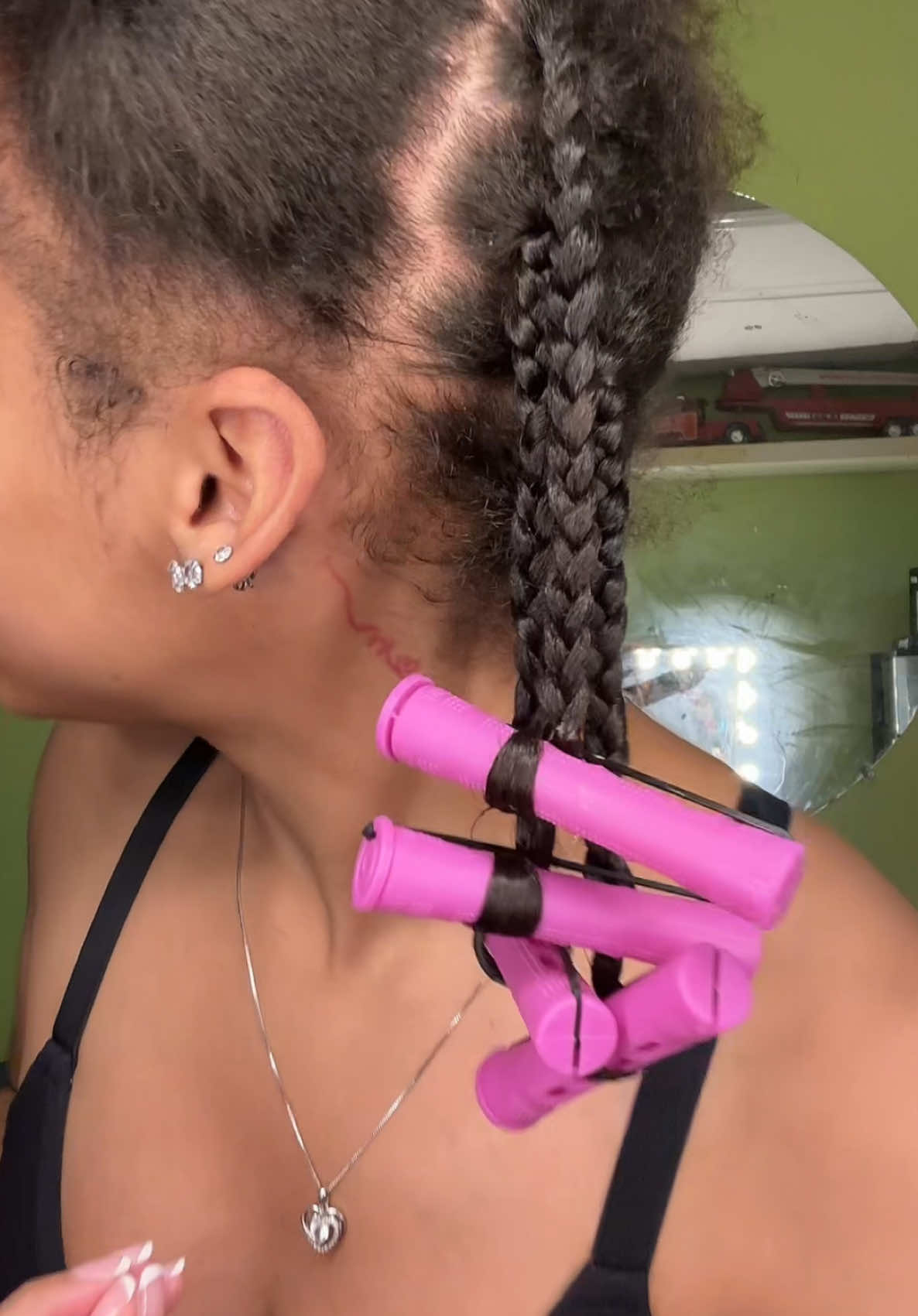 Be honest… #evadiamondj #fypシ #naturalhair #curlyhair #braidout #lottabody #shorthair 