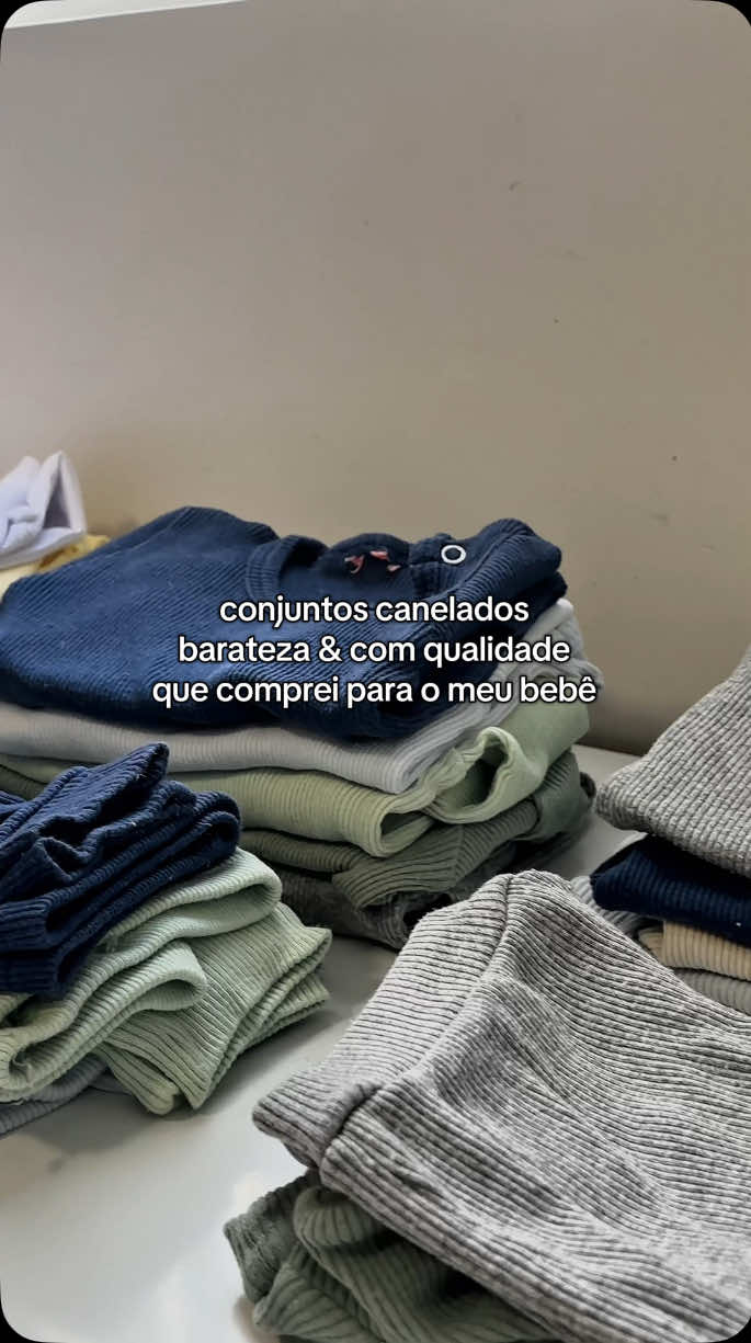 Meu bebê usa tanto esses conjuntos! 🤌🏻 * não autorizo o uso do meu conteudo*  #fy #maternidade #maeprimeiraviagem #maedemenino #shopee 