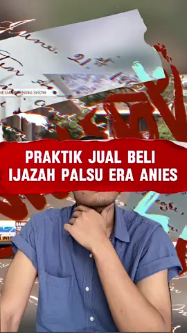 Praktek Jual Beli Ijazah Palsu coba diberantas Mendikbud saat itu, Anies Baswedan thn 2015, Namun dijegal Jokowi dgn Reshuffle.... ck ck ck... Baru Faham Kenapa alasan Anies Baswedan diganti...