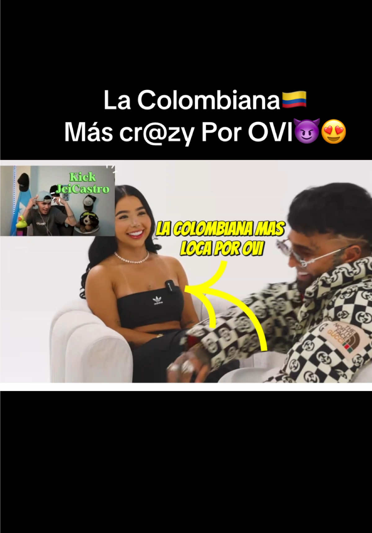 La Colombiana🇨🇴 Más cr@zy Por OVI😈😍 #colombiana #colombia #ovi #kick #momets #clipkick #clips #stream 
