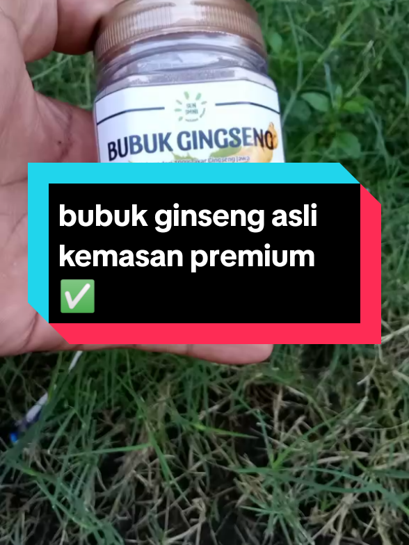bubuk ginseng asli kemasan premium #bubukginseng #ginseng #obatherbal #fyp 