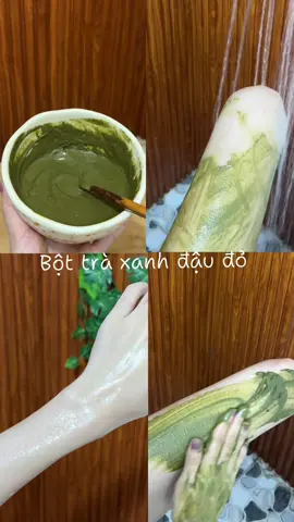 Trà xanh đậu đỏ 🍃🍃 #bottraxanh #botdaudo #ubot #tambot #nhanang #duongtrangbody #tambot #skincareroutine #skincarebody #trangda 