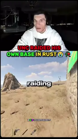 Trainwreckstv raids his own base in rust😭😭#fyp #trainwreck #trainwreckstv #rust #raid #live #livestream #twitch #kick 