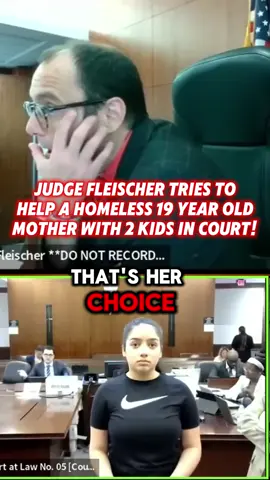 Judge Fleischer Tries To Help A Homeless 19 Year Old Mom With 2 Kids In Court! #judge #court #lawyer #law #crime #criminal #arrest #jail #prison  #defendant #guilty #innocent #cop #police #attorney #courtroom #courthouse #harriscounty #texas #fyp 