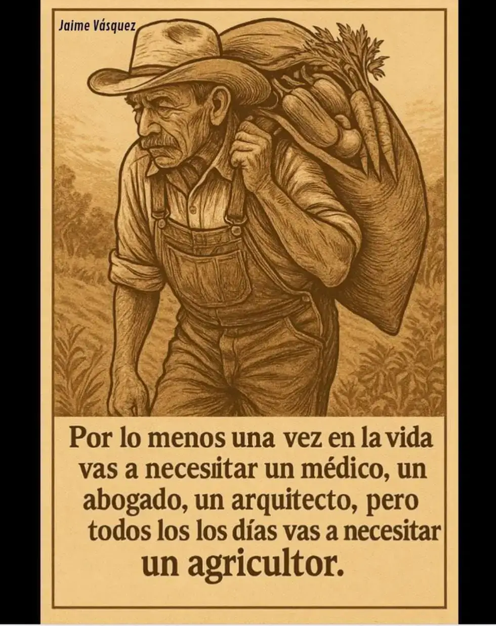 Detrás del plato de comida que tienes en la mesa, hay manos que madrugaron antes que el sol, que caminaron entre el barro, que aguantaron el peso del calor, la lluvia y la sequía… Manos que sembraron con esperanza, cuidaron con esmero y recogieron con orgullo los frutos de la tierra. Todo para que tú y yo podamos alimentarnos cada día. El agricultor no busca fama, no aparece en portadas de revistas ni da conferencias ante multitudes. No se hace viral en redes sociales ni se lleva los aplausos. Pero su trabajo es tan vital como el aire que respiramos, tan esencial como el agua que bebemos. Mientras muchos buscan crecer hacia arriba, alcanzar metas, títulos o reconocimientos, el agricultor sigue con los pies firmes sobre la tierra. Porque él sabe que para que algo crezca, primero hay que sembrar con fe, cuidar con paciencia y cosechar con gratitud. Sabe que los grandes frutos no nacen de la prisa, sino del trabajo constante y del respeto por los ciclos de la naturaleza. Hoy, en un mundo que corre sin mirar atrás, que se deslumbra con lo superficial y olvida lo esencial, deberíamos detenernos un momento y mirar hacia el campo. Agradecer a esas manos calladas que, sin esperar nada a cambio, nos sostienen con su esfuerzo diario. A esas personas que entienden que la tierra no solo se cultiva, también se ama. Porque gracias a ellas, cada alimento que llega a nuestra mesa tiene una historia de lucha, dedicación y esperanza.#florida #guatemalteco❤️🇬🇹 #internacional🇺🇸 