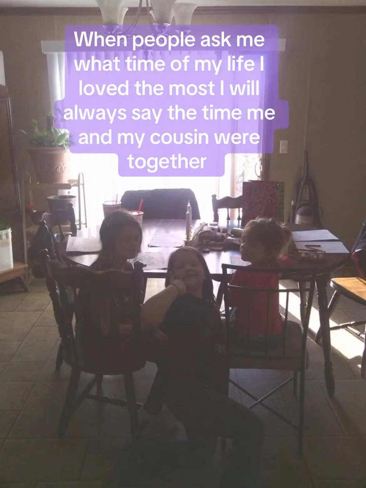 The bond me and my cousin had we used to inseparable but as time goes on we do not have time to see each other but when we do we make the best of it. I wish we could see each more and I know it’s mainly my own fault but we also are getting older so we have our own life. But I’ll stop tipping away and just say I love those two so much I see them getting older every day and I’m proud of them   I love you guys @Ju@Justalilybit😜a@natalie!a@Natalie!!💋💗i@Lil and Nat didn’t know which account to @ ) #fy#fypo#cousins
