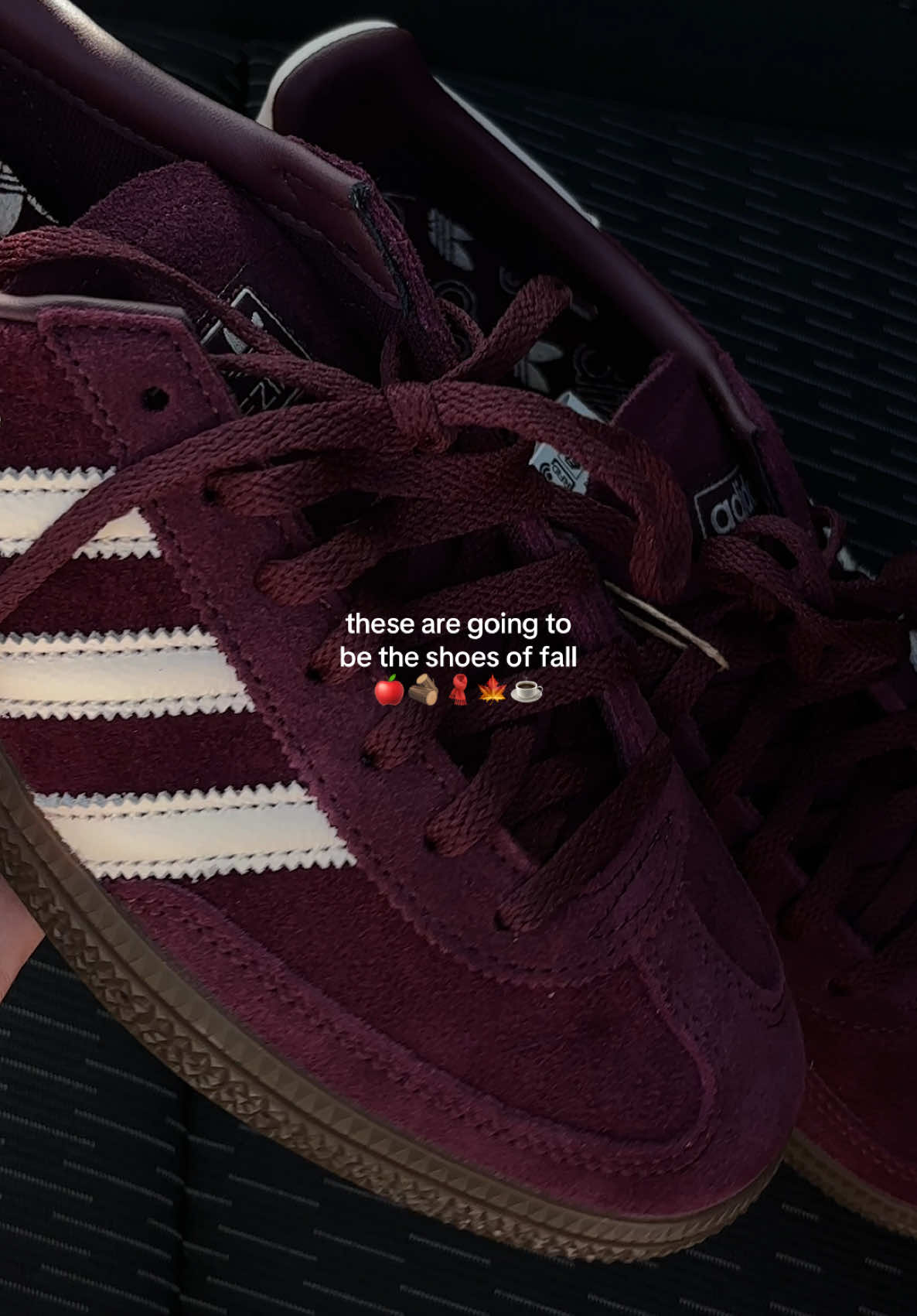 Calling it now 🍂 The maroon Spezials are it this fall. Don’t sleep on your chance to get them now.  #FallFits #AdidasSambas #SambaSeason #FallStyle #TikTokFashion #MaroonMood #SneakerTok  @Fly Kicks @adidas 