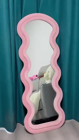 While Body Mirror✨🪞 #wholebodymirror #fullbodymirror #wavymirror #aesthetic #mirror #cloudmirror 