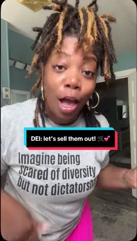 This shirt says it all! Let’s sell them out! #blackwomanownedbusiness #DEI