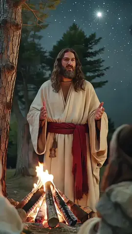 Jesus spoke to the believers before the campfire #jesus #amen🙏 #faith 