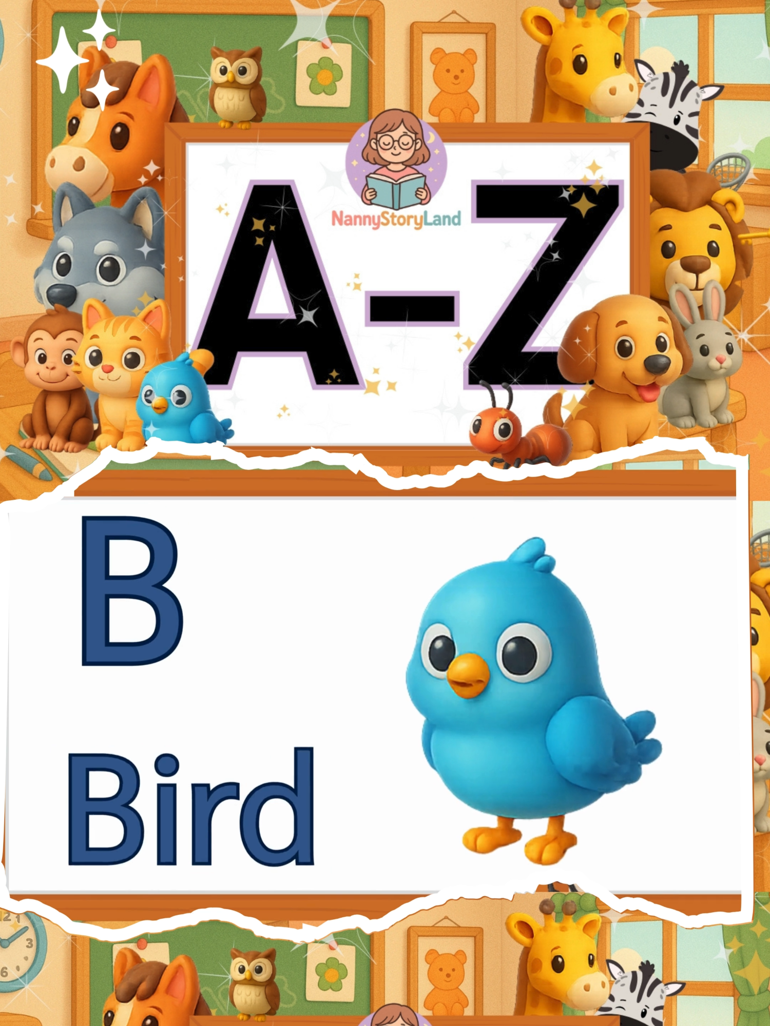 A Ant มด, B Bird นก... Z Zebra ม้าลาย | NannyStoryLand ✨เรียนรู้ ABC พร้อมคำศัพท์ A-Z สำหรับเด็ก  เสียงชัด (ไม่มีดนตรี)  เหมาะสำหรับเด็กเริ่มเรียนฝึกออกเสียง   📌 เหมาะสำหรับ: เด็กปฐมวัย, คุณพ่อคุณแม่, ครูอนุบาล  📌 เนื้อหา: ตัวอักษร A-Z พร้อมภาพประกอบ  📌 ประโยชน์: ส่งเสริมการเรียนรู้อย่างสนุกสนาน และสร้างความคุ้นเคยกับภาษาอังกฤษอย่างเป็นธรรมชาติ  #nannystoryland  #aistory #cartoon #education #bedtimestory #animation #kidsstory #นิทานai #นิทานai #moralstories #นิทานก่อนนอน #นิทานก่อนนอน #AIStory #aistory #Ai #forkids #foryou #aiclip#english #aiteam #bedtimeroutine #bedtimestory #bedtime #abcd #abcforkids #abc #abcde#english