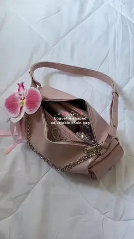 Replying to @Shoppaholicmich pretty pink baguette-shaped bag ✨🎀💕 #bag #shoulderbag #baguetteshapedbag #underarmbag #handbag #classybag #trendybag #womensbag #fyp #viral@MOSSDOOM.PH 