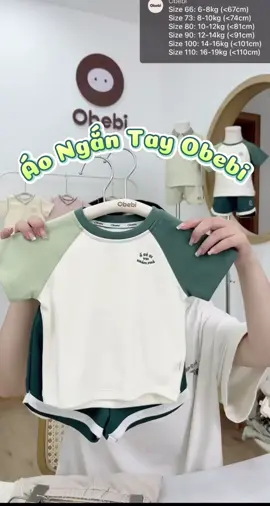Áo Phông Obebi Phối Màu Tay Raglan Xinh Quá #obebi #quanaochobe #aophongchobe 