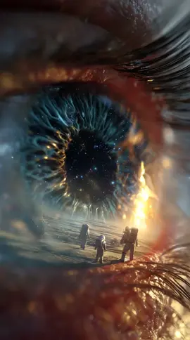 Exploring the galaxy hidden in your eye.” 👁️✨🪐 #miniature #eyeart #tinyworkers #surrealvideo #aiart #satisfying #asmrvisual #tiktokshorts #creativevideo #miniworld #asmr 