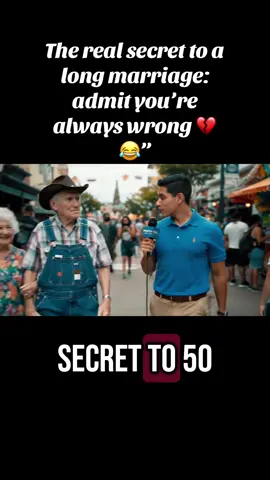 Sir, what’s the secret to 50 years of marriage?” #StreetInterview #FunnyCouple #MarriageWisdom #50YearsStrong #RelationshipGoals #SouthernHumor #OldManSays #TikTokSkit #WalkingInterview #LoveAdvice #fyp #fypシ 