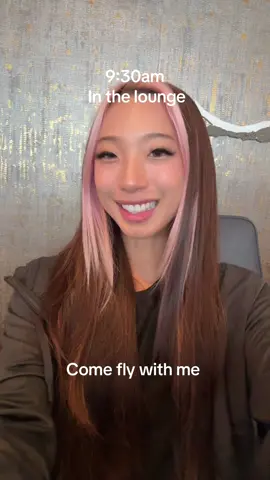 This is my first time flying business class 🥹 