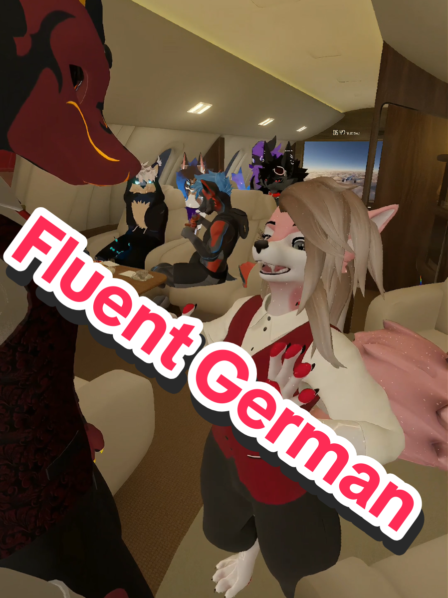 Definitely fluent 😅 @King Osiris @RustyVR @BlightBound @Hades_Shifter @Magna @💜Darkson💜  #vr #vrchat #furry #vrchatfurry #relatable #german #germany🇩🇪 #fluent #language #duolingo #furrycommunity #fypシ #foryou #foryoupage #viral #meme #funny
