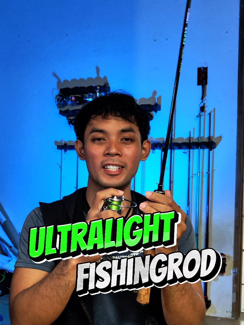 Replying to @aktador an ultralight fishing rod setup to increase your chances of catching a fish.  #fishingrod #ulrod #ultralight #sensitive #ajing #maliit #handy 