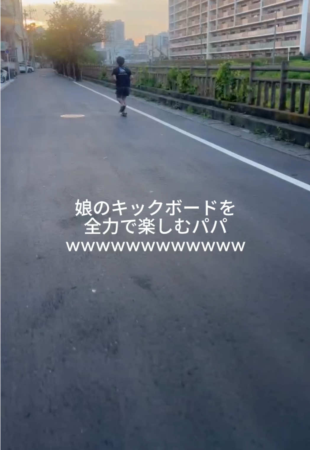 娘の遊び道具で移動するパパwww筋肉痛になってましたwww #子どものいる暮らし #平和な日常 #成長記録 #りおランド 