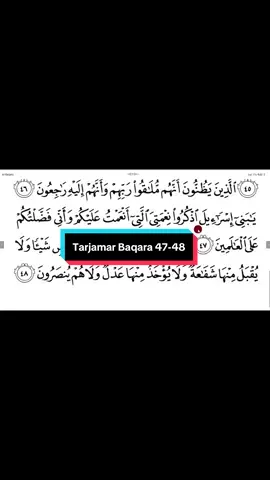 Tarjamar Baqara 47-48 #hausatiktok 