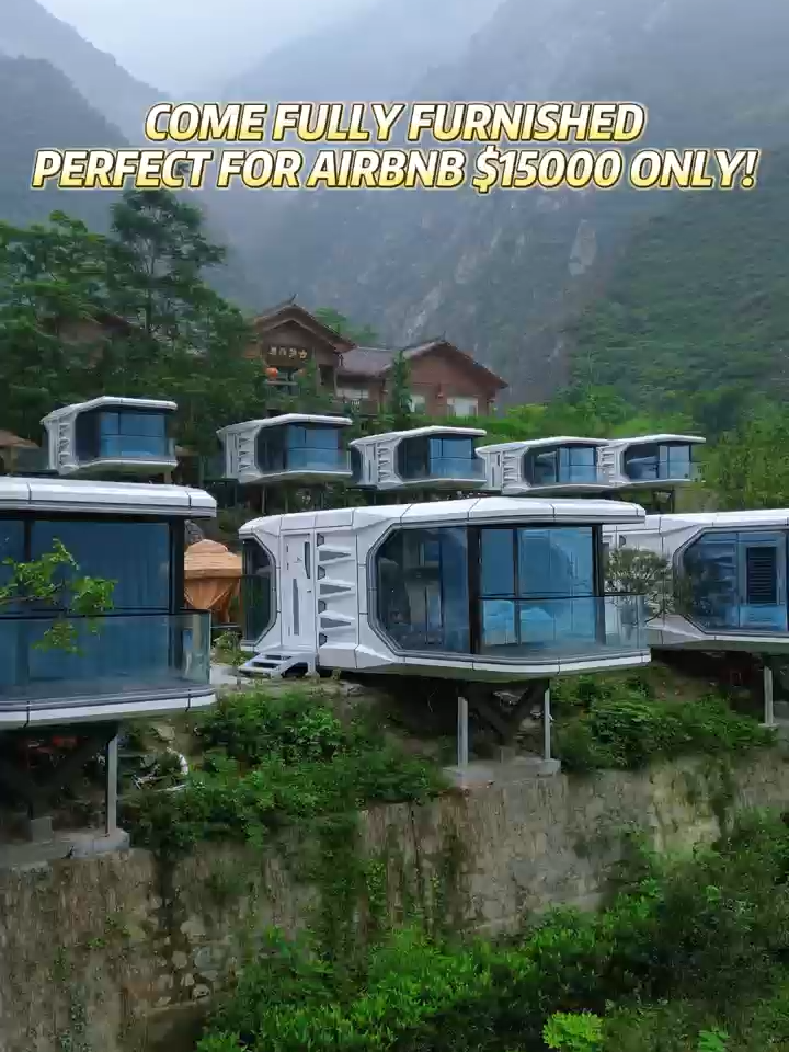 Unbelievable house price to see!!!#spacezeng #tinyhouse #tinyhome #tinyhouses #tinyhomes #mobilehome #mobilehouse #resort #resorts #resortstyle #resortrentals #capsulehouse #vacationhomes #shipping #airbnb #airbnbhost #airbnbexperience #prefabhouse #hotels #airbnbhomes
