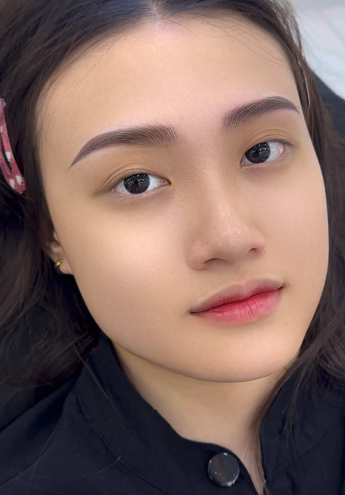 Khách em nói có , vì cặp chân mày đẹp 😆 #xuhuong #longmay #chanmay #dieukhacchanmay #hairtrokes #phunxamthammy #academy 