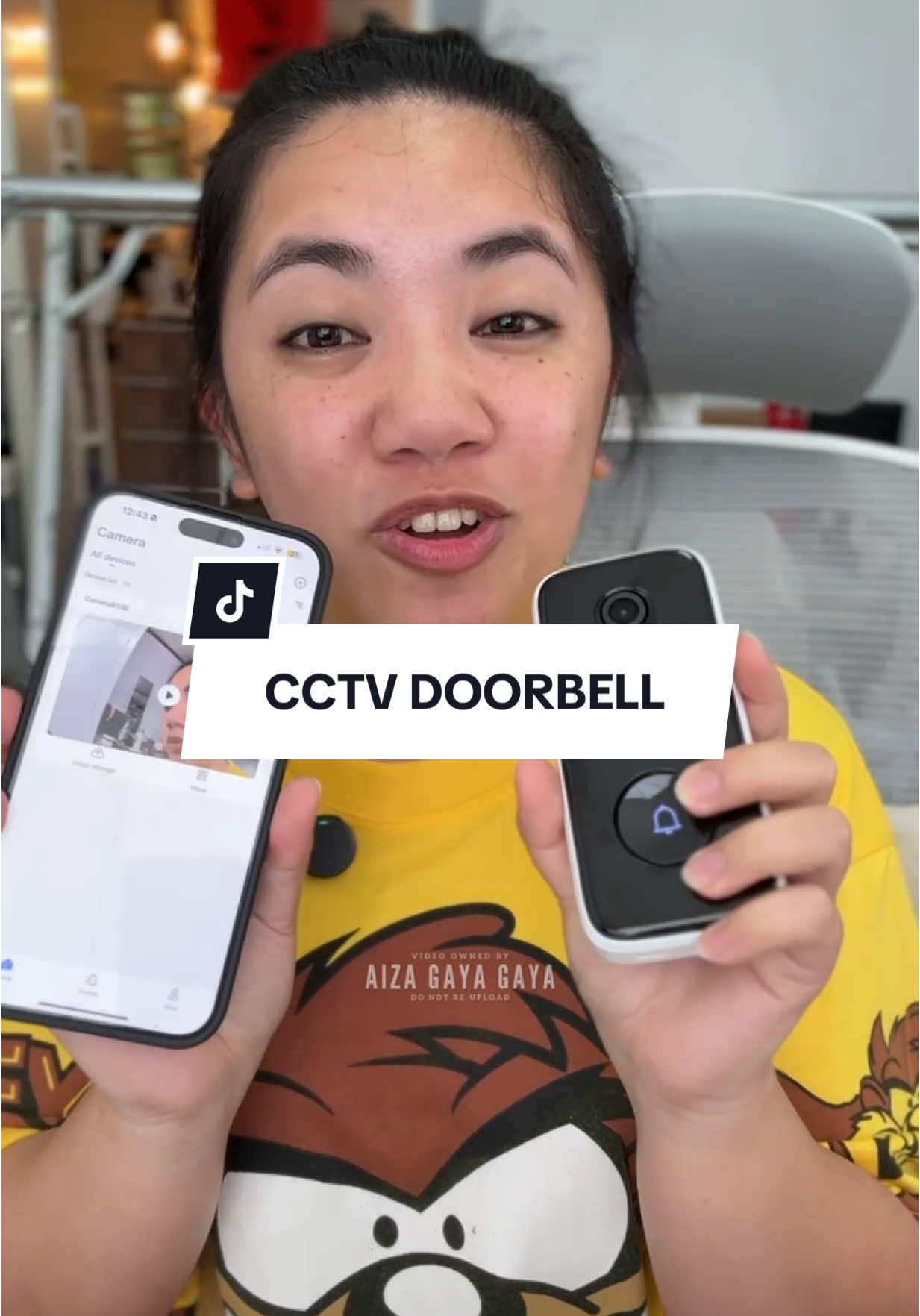 DOORBELL NA NGA, CCTV PA! PARANG RING CAMERA SA AMAZON! DISCLAIMER: PRICES MAY CHANGE WITHOUT NOTICE. #aizagayagaya #aizatesting #CCTV #doorbell #ringcamera #security #camera 
