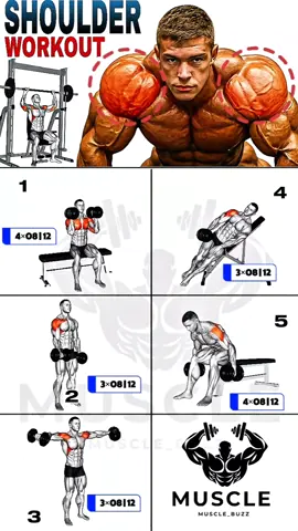 روتين تمرين الكتف الكامل بالدمبل – مثالي للمبتدئين والمحترفين |shoulder workout  #shoulderworkout #gym #bodybuilding