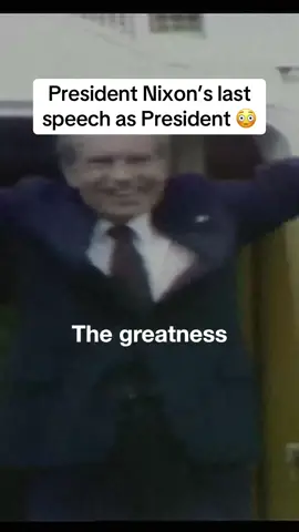 Richard Nixon’s final speech as president #politics #history #politicalhistory #nixon #politicalnews #historical #maga #republican #usa #conservative #america   #president #motivation #inspiration #america #history 