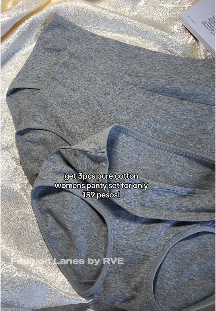 Replying to @J & J 's  di ka magsisisi sis! As in maganda talaga ‘tong pure cotton underwear set kahit super affordable lang pero quality pa rin!
