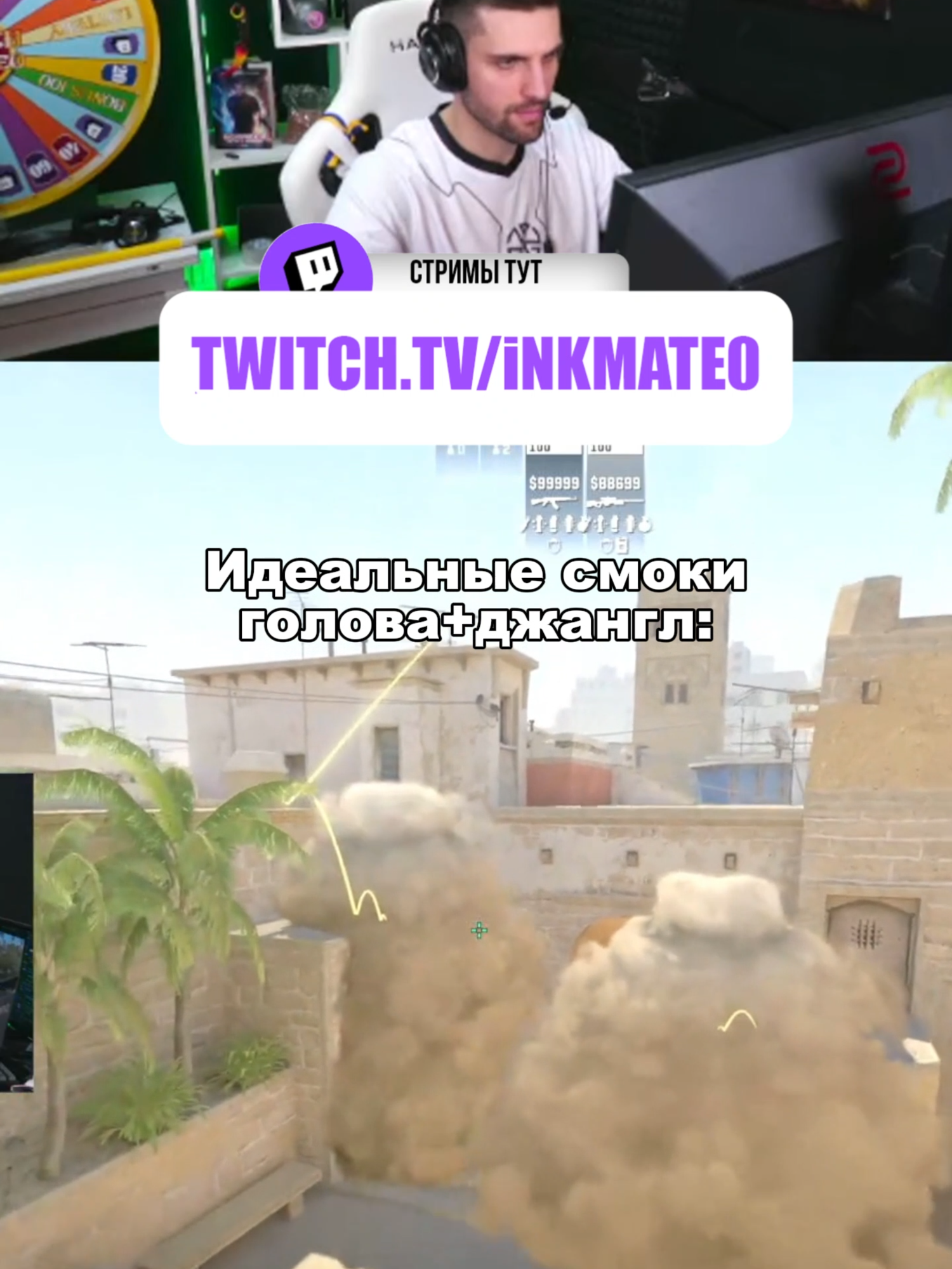 Лучшие смоки с Мажора #twitchclips #inkmate #zibert1715 #leha2077 #cs2 #cs