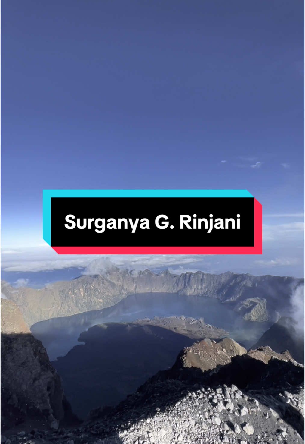 Surganya Gunung Rinjani 😍 #danausagaraanak #uangindonesia #rinjani #lombok 