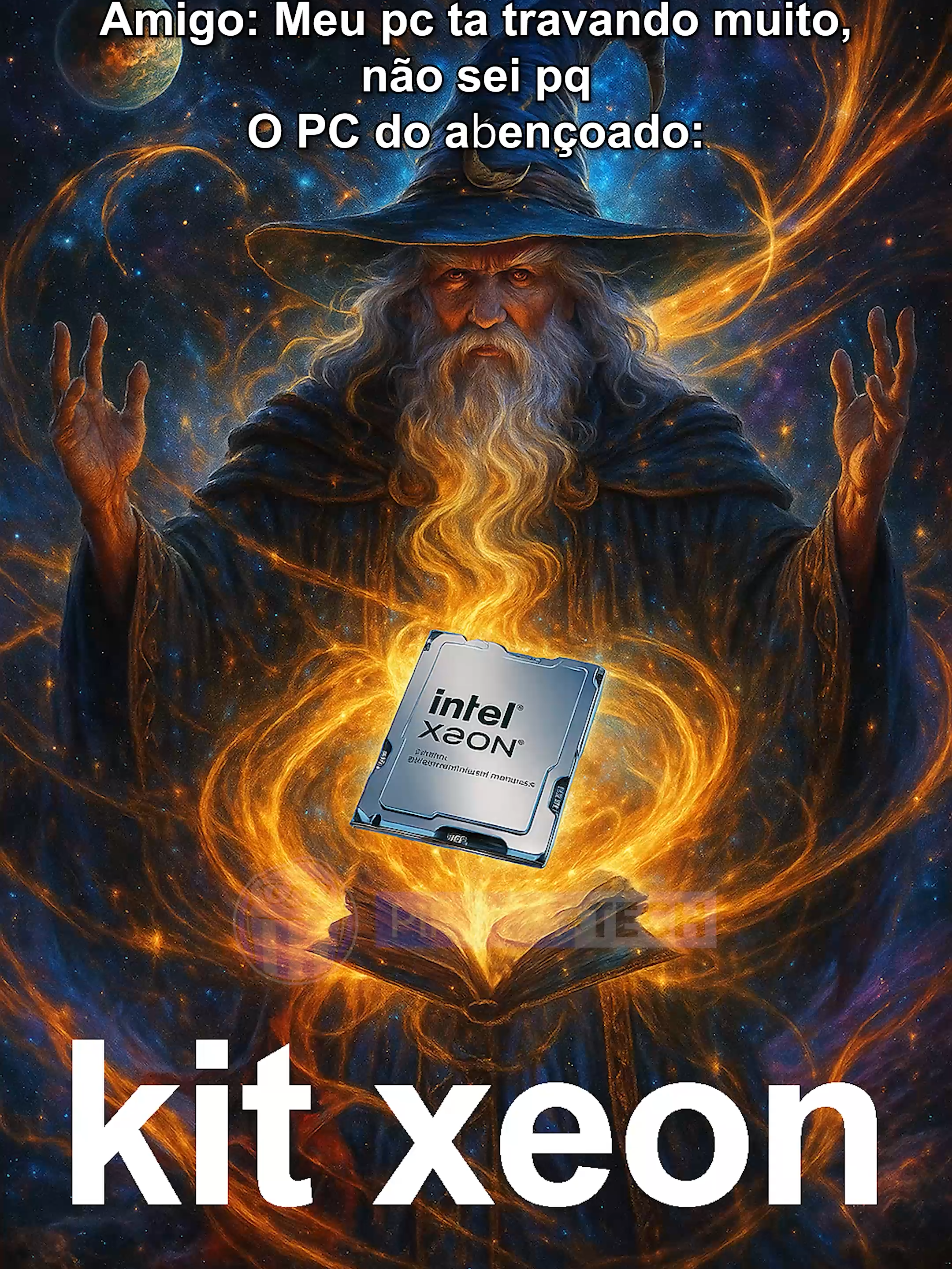 Marca aquele amigo que vai ser amaldiçoado por esse PC! Meme inspirado pelo grande @omagosupremo.ofc  . . . #Tecnologia #pcgamer #pc #ReelsTech #SetupGamer #GamingSetup #techtips #montagemdepcgamer #montandopc #rgb #rgblights #Pipocatech #gamer #Tech #rgbsetup #mago #xeon #mem #mine
