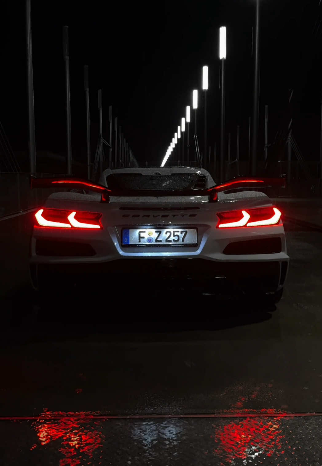 Night run in the rain. #storm #lightning #night #corvette 