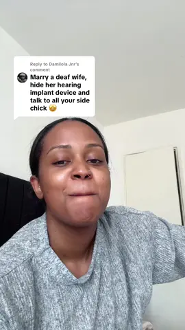 Replying to @Damilola Jnr so you think that this may be one of the reasons as to why he married me ? 👏🏾 #jokes #humour #deaf #marriage 