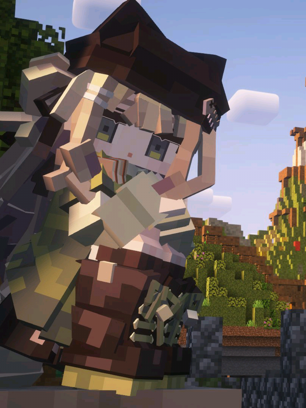 She really want to play with you. #Minecraft #vrc #fyp #fy #xh #xuhuong #cute #cat #vrial 