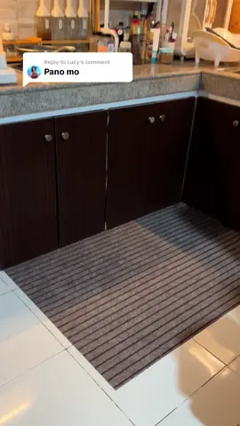 Replying to @Lucy Sobrang nakakaganda ng kitchen to iba yung dating pag may gantong mat or carpet plus anlaking tulong sa mga nagtatalsikang tubig at mantika. Iwas dulas na din #kitchenmat #nonslip #kitchencarpet #kitchenfinds #fyp #fyp #foryou #foryoupage ✨