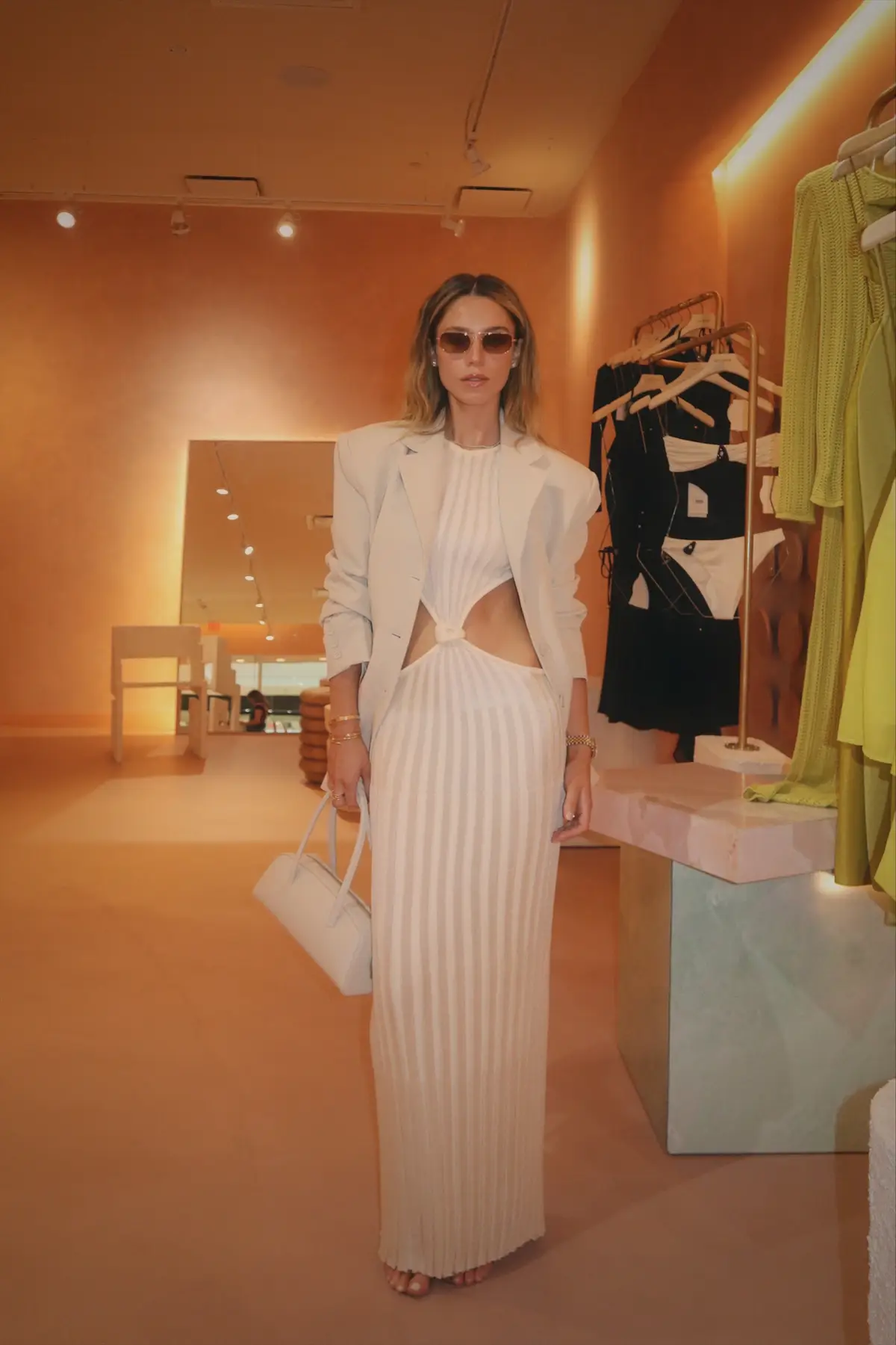 look for my #styledbyg event i hosted at @BAOBAB  @Elsa Hosk @Oliver Peoples @FWRD @Revolve  #fyp #styleinspo #miamistylist #monochromeoutfit #blazeroutfit #fashioninspo #summeroutfitinspo #trending #viral 