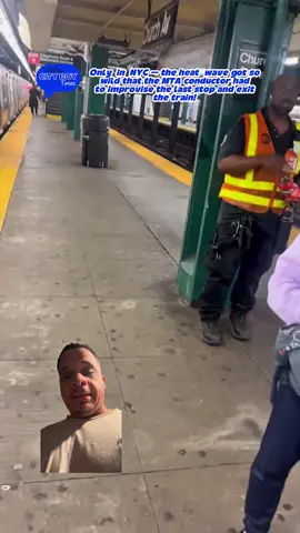 Only in NYC — the heat wave got so wild that the MTA conductor had to improvise the last stop and exit the train! When it’s this hot, even the subway needs a break. 🚇🔥 #NYCHeatwave Video credit @bcyclemotor  Hashtags: #NYCSubway #MTA #HeatWave #NYCNews #OnlyInNYC #CityBoyTimes #CityBoyTimesDaily #NYCUpdates #StayCoolNYC #TrendingNow