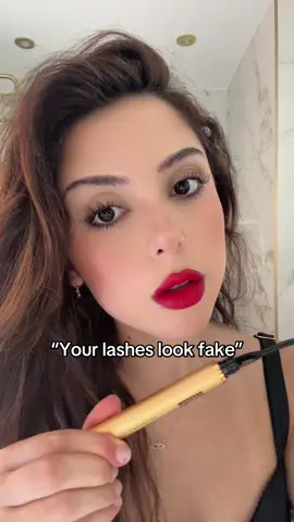 We’re trying to look the most natural of falss lashes. That’s the goal wispy but natural 
