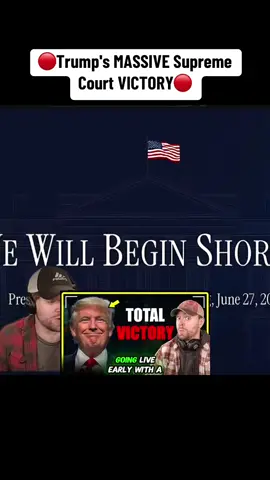 🔴Trump's MASSIVE Supreme Court VICTORY🔴  #fyp #news #fouryou #trending #viral #trump #court 